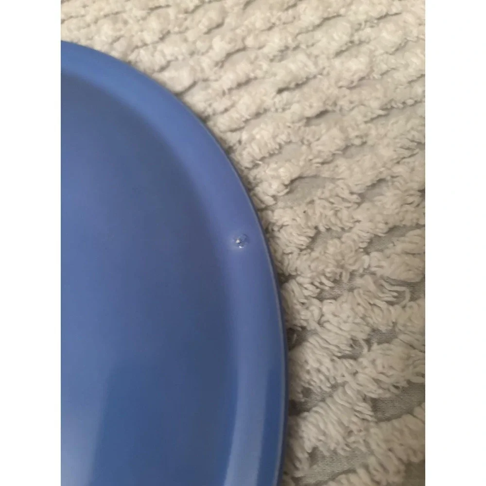 Vernon Kilns‎ Ultra California Blue Pottery Plate Mid Century Modern USA Made